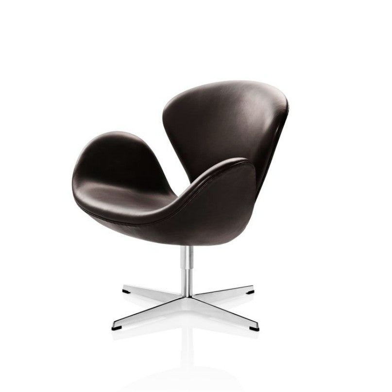 Arne Jacobsen Svanen i mørkebrunt læder